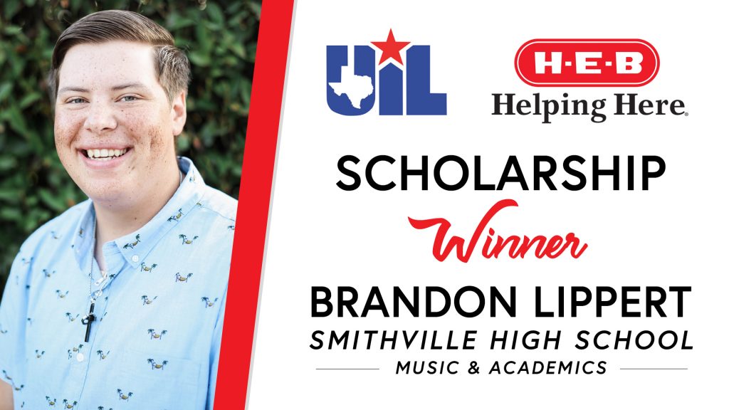 UIL Scholarship recipient Brandon Lippert of Smithville High School