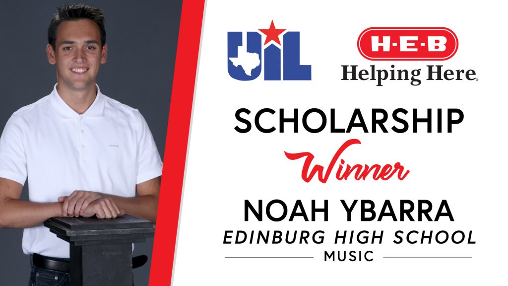 UIL Scholarship recipient Noah Ybarra of Edinburg High School.